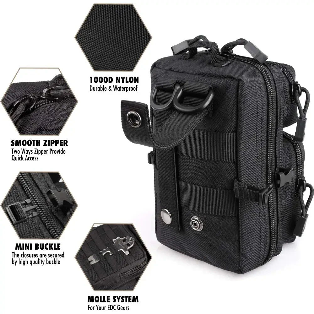 Outdoor Hunting Gear Storage - Mini Molle Çok Amaçlı Çanta, Açık