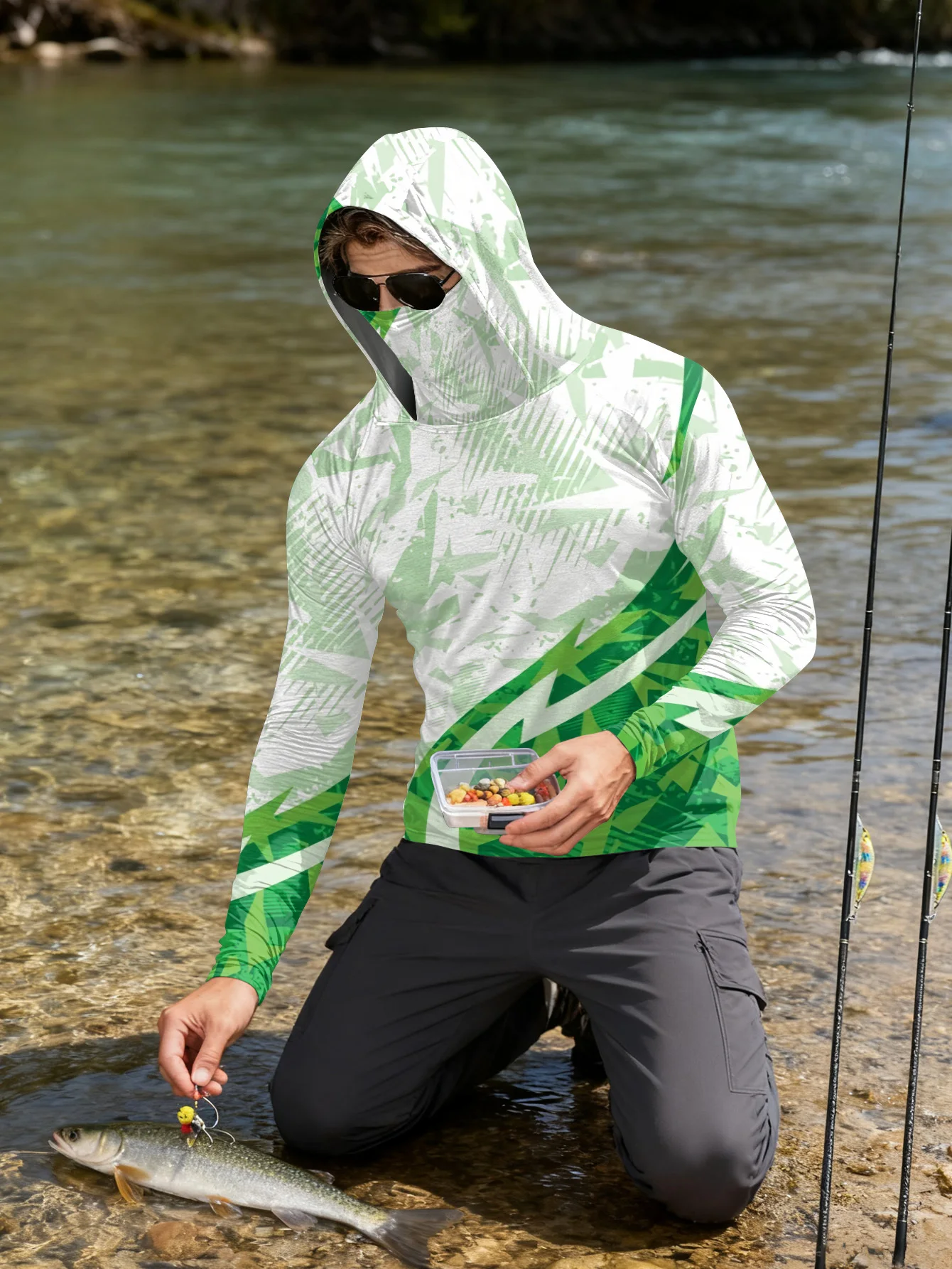 Erkek Balıkçı Gömleği Kapüşonl - Outdoor Hunting Prints incelemesi ve fiyatı