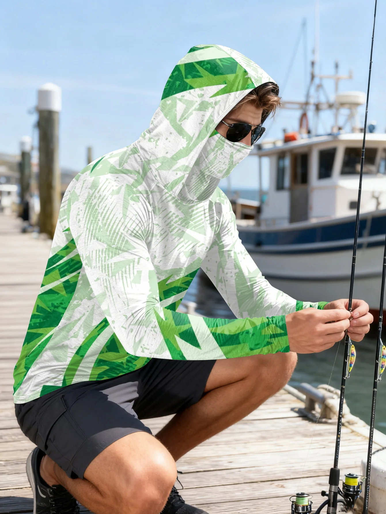 Erkek Balıkçı Gömleği Kapüşonl - Outdoor Hunting Prints incelemesi ve fiyatı