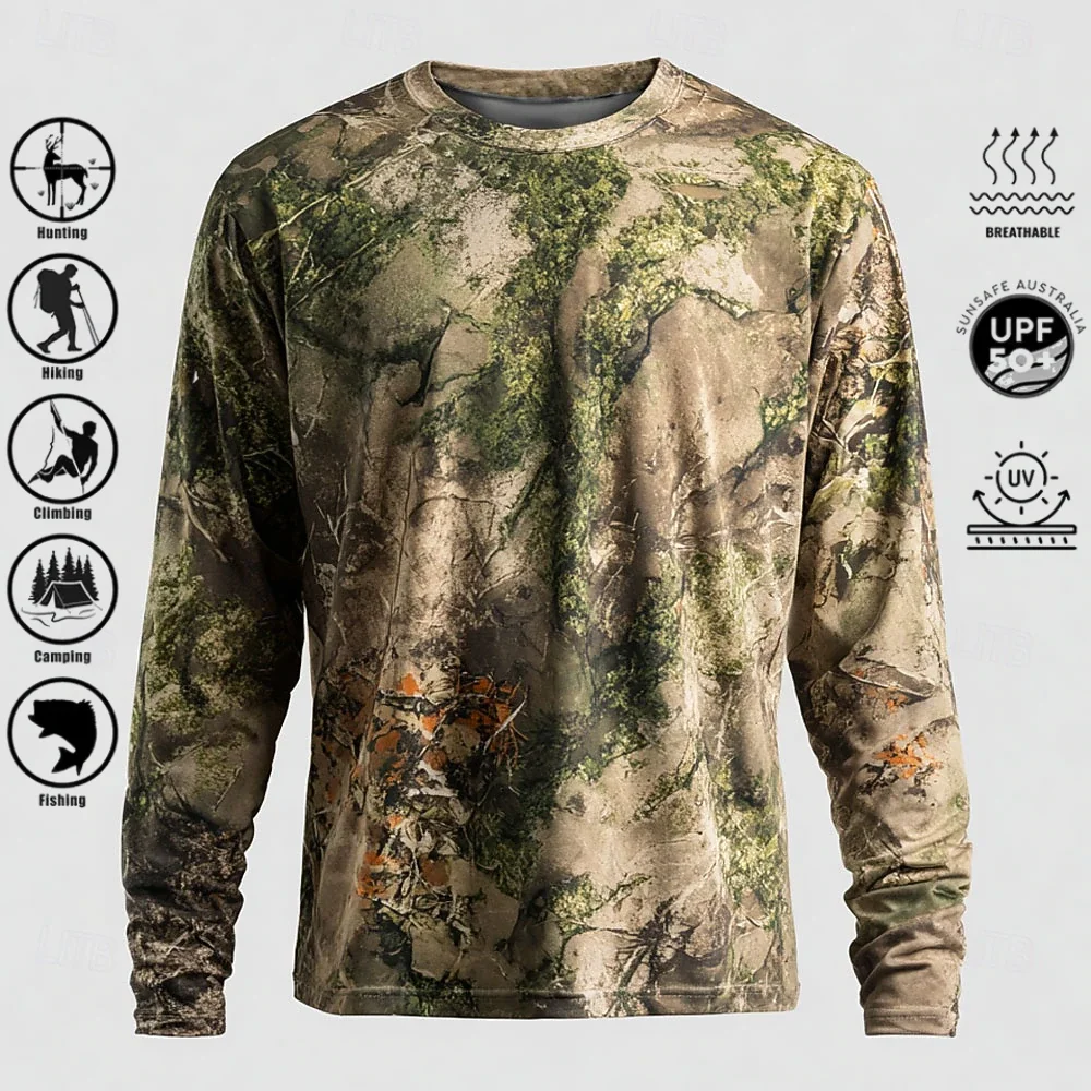 Erkek Uzun Kollu Tişört, Polye - Outdoor Hunting Prints incelemesi ve fiyatı