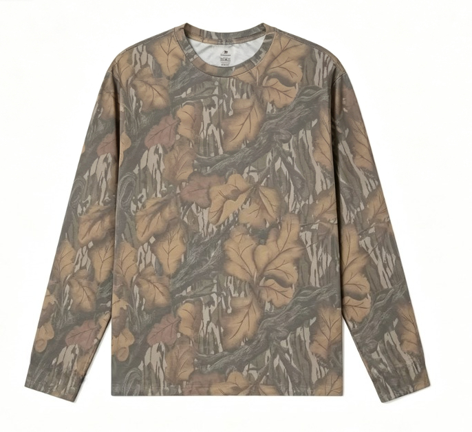 Kamuflaj Desenli Uzun Kollu Ti - Outdoor Hunting Prints incelemesi ve fiyatı